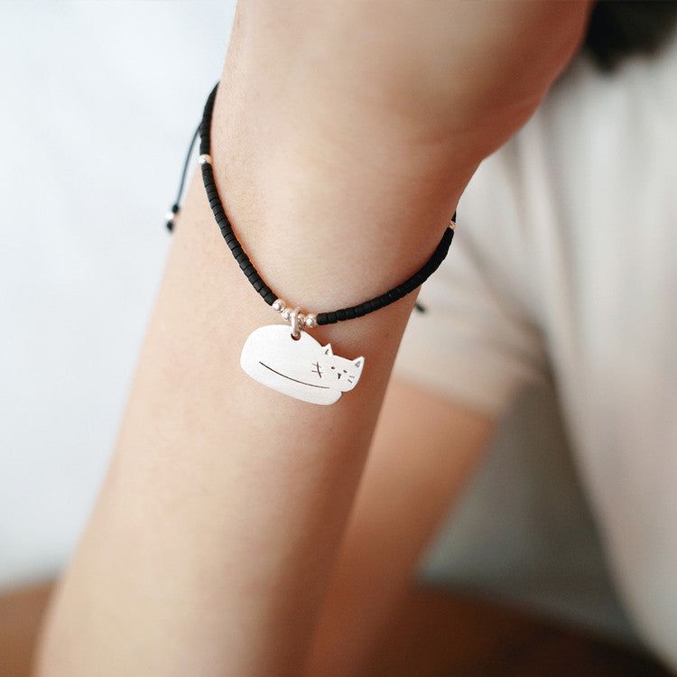 POUNDCAT（パウンドキャット）の「Lucky meow bracelet - Black（Accessories）」