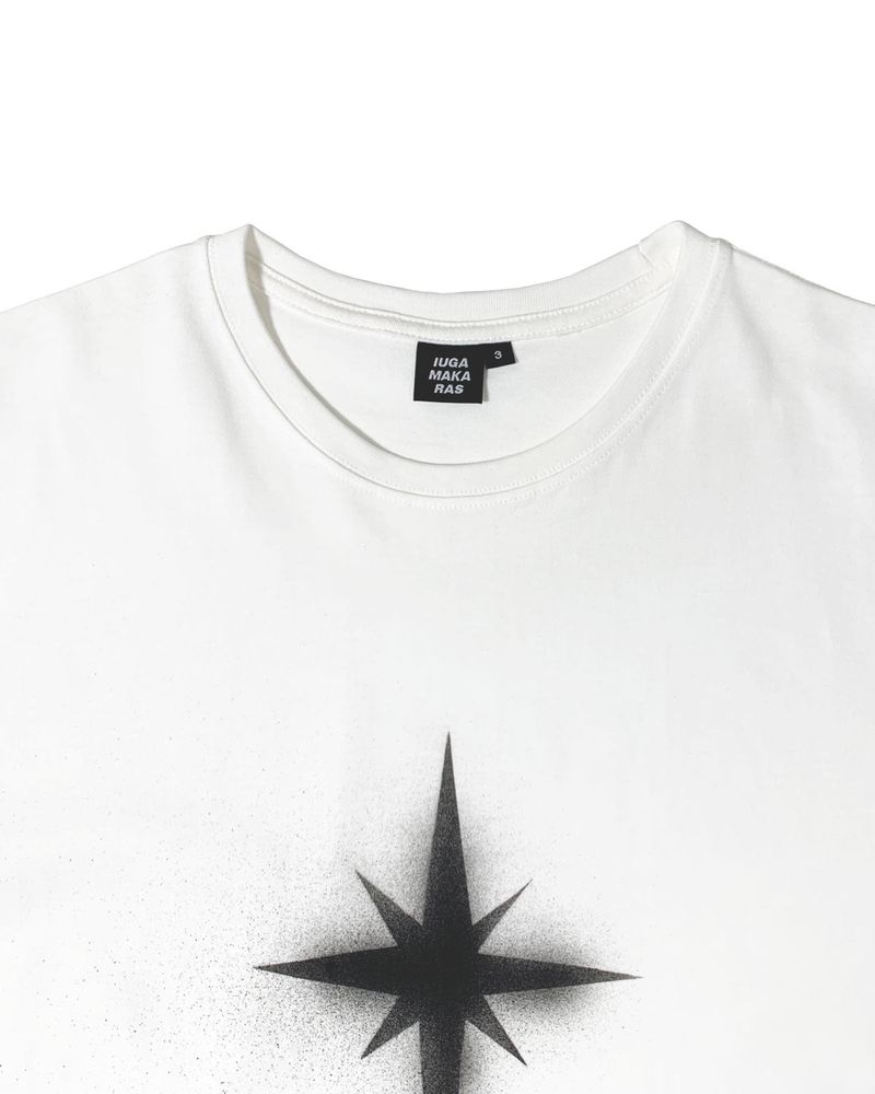 Sprayed Half Top (White)