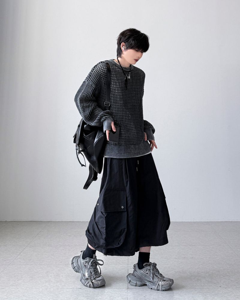 Royal Pigment Mesh Knit