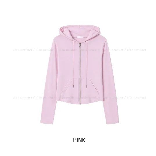 Mayville Basic Slim Hood Zip-Up