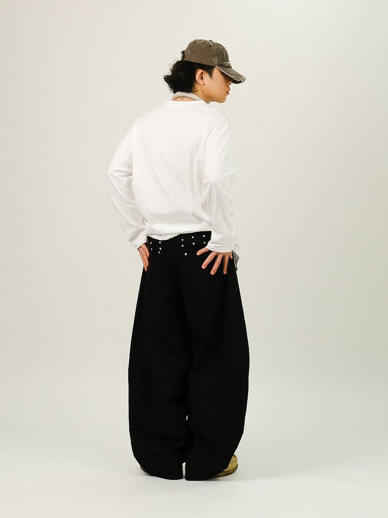 DE Back Point Wide Balloon Pants