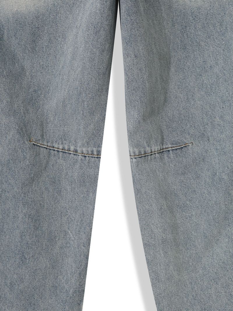 wave washed denim pants(4colors)