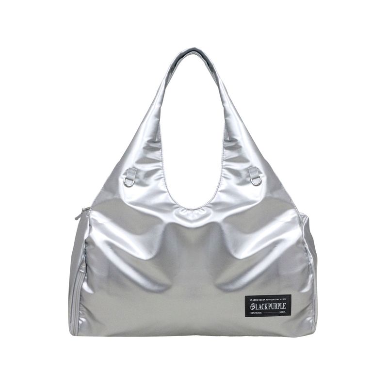 blackpurple（ブラックパープル）の「Viki Shoulder Big Bag (Silver)（Bags）」