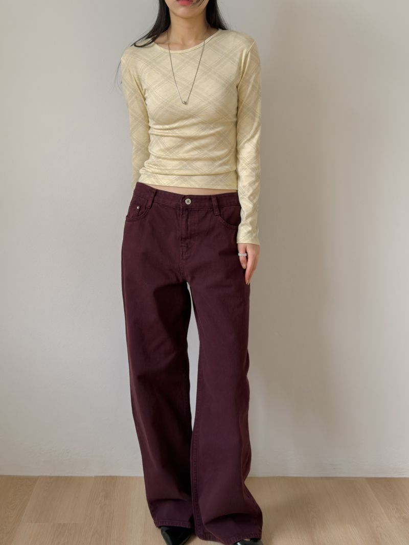 602 Dyed Cotton Wide Pants