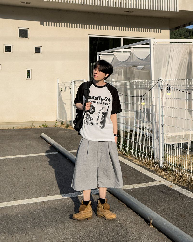 Ragiv Graphic Raglan Knit Short Sleeve