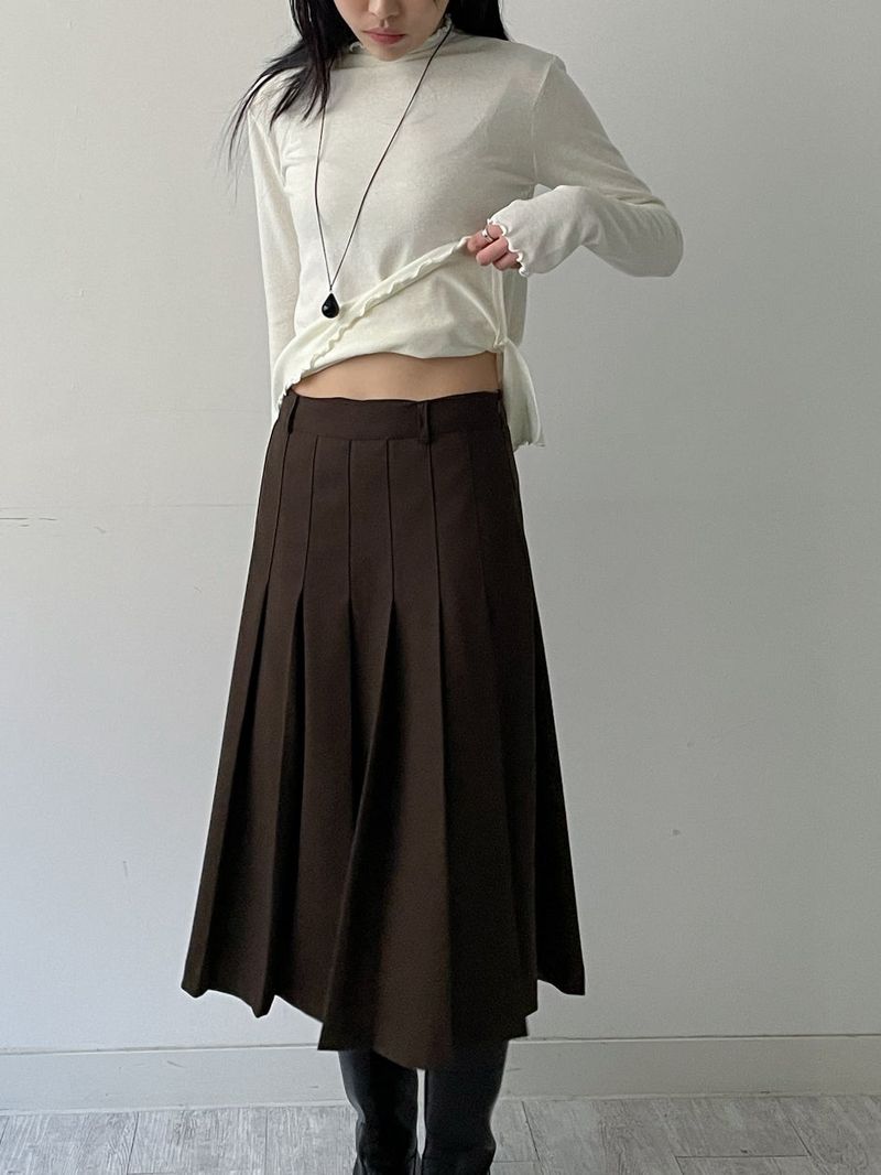 [Brushed Lining] Wave Warmer Turtleneck T-Shirt