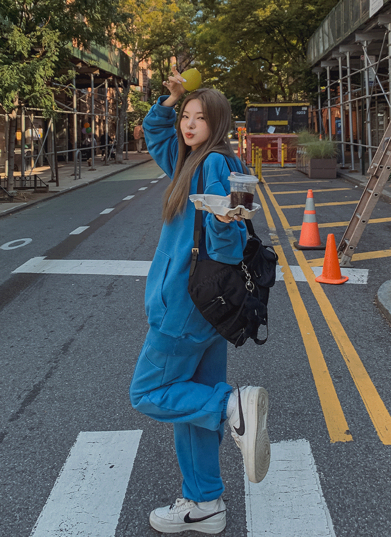 ULAN（ユレン）の「(UNISEX) ニューヨークピグメントスウェットジョガーパンツ（Pants）」