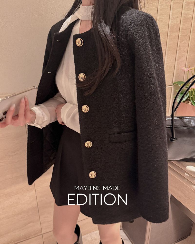 Tweed one piece jacket