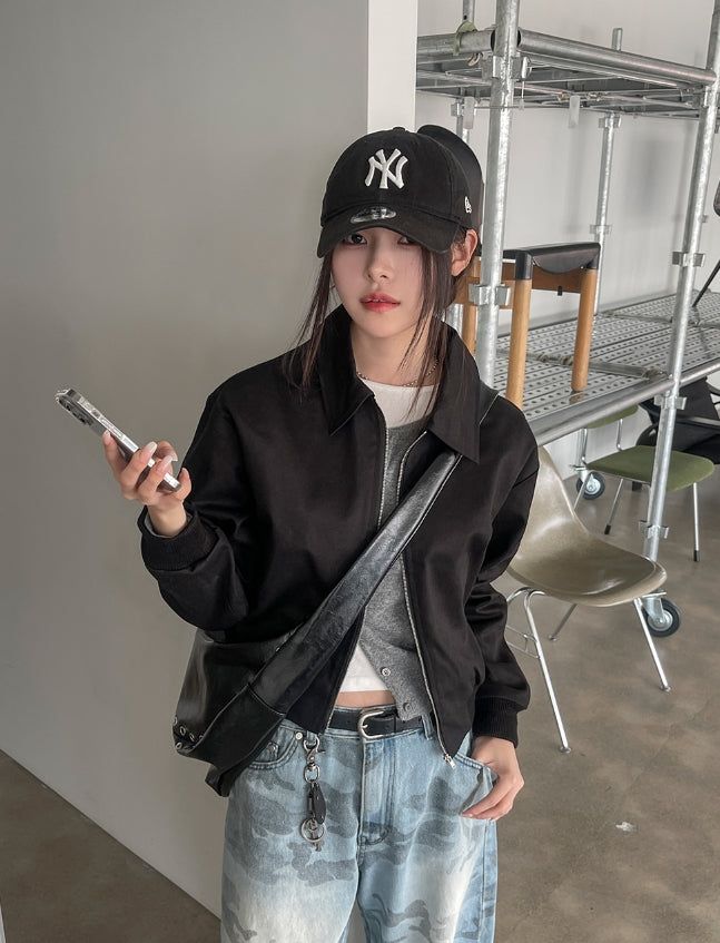 ULAN（ユレン）の「リロカラークロップコットンブルゾン（ジャケット/アウター）」