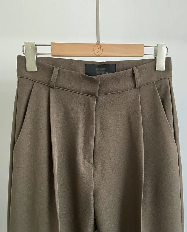 Ask Pintuck Wide Slacks