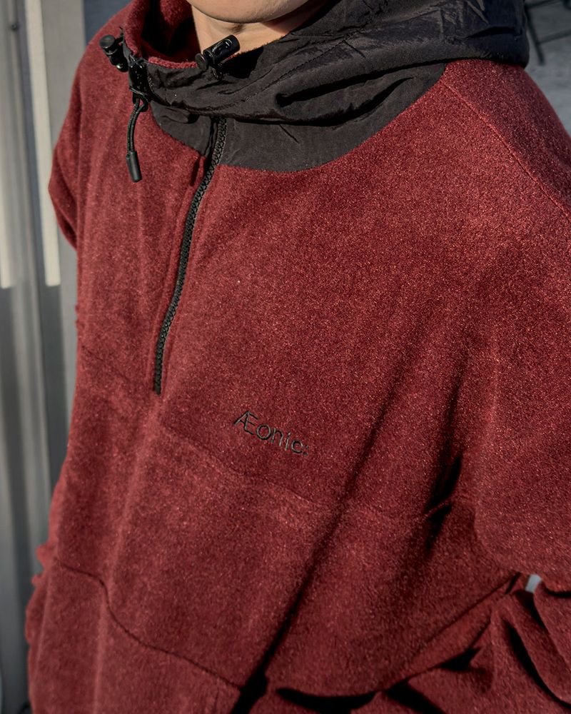 SERNIC Hooded Fleece Warmer Anorak