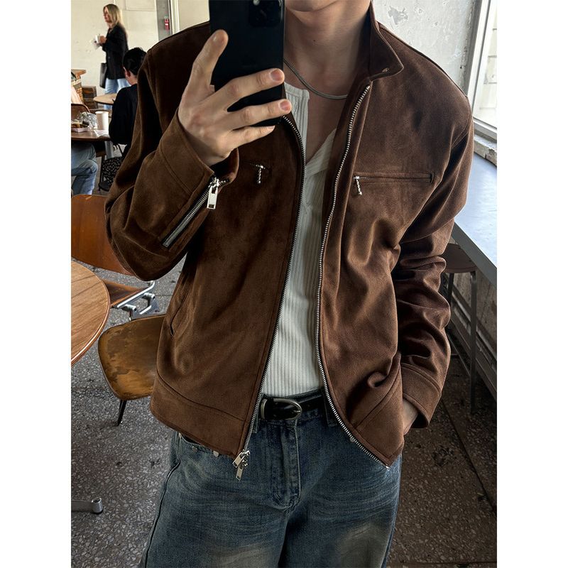  [S/S] Suede biker jacket(3color)