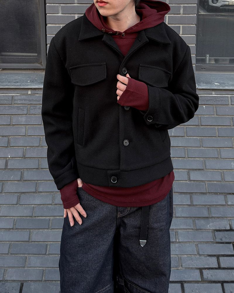 Riel Wool Cropped Jacket