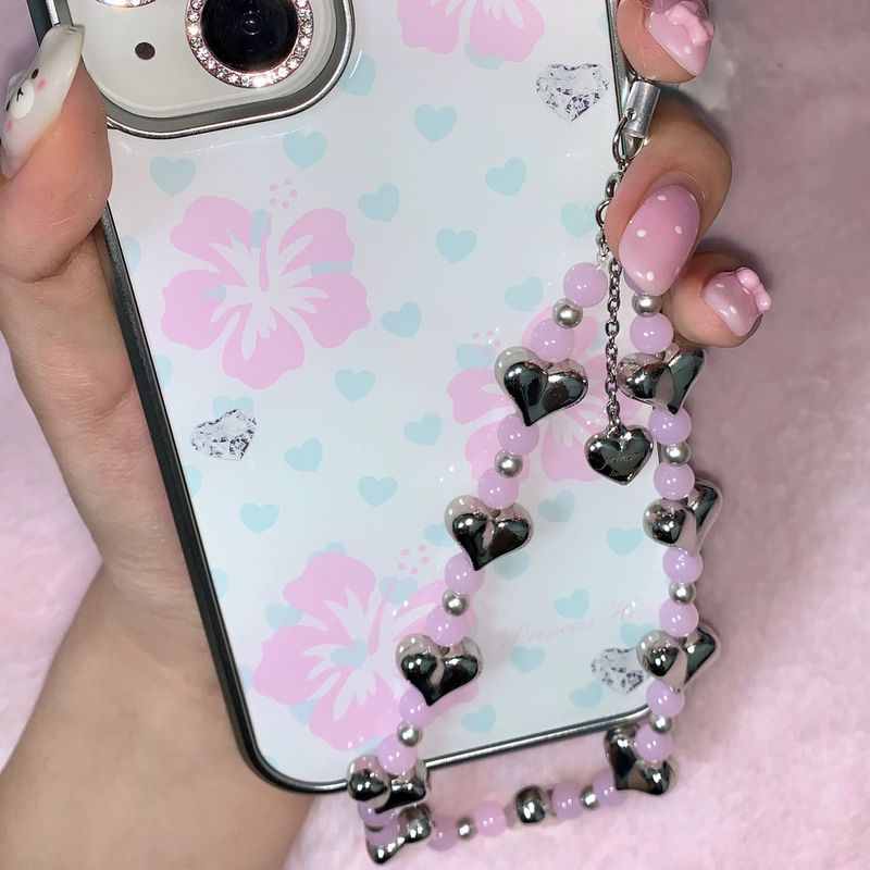 pink soda strap - heart