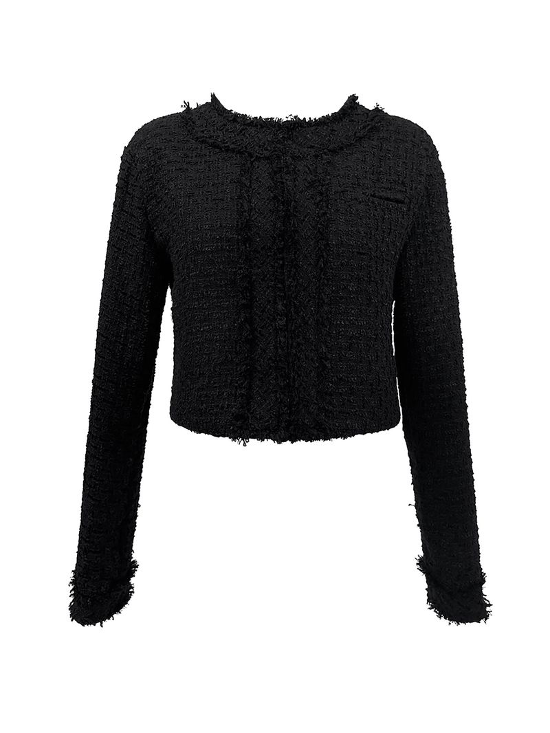cropped tweed jacket (2color)