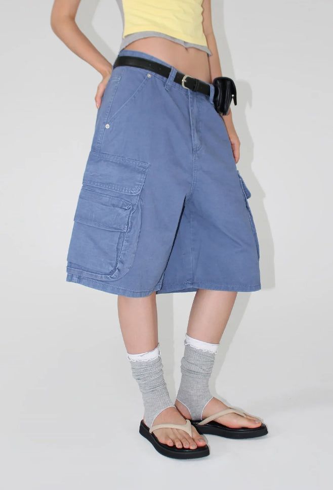 PIGMENT WASHED CARGO BERMUDA