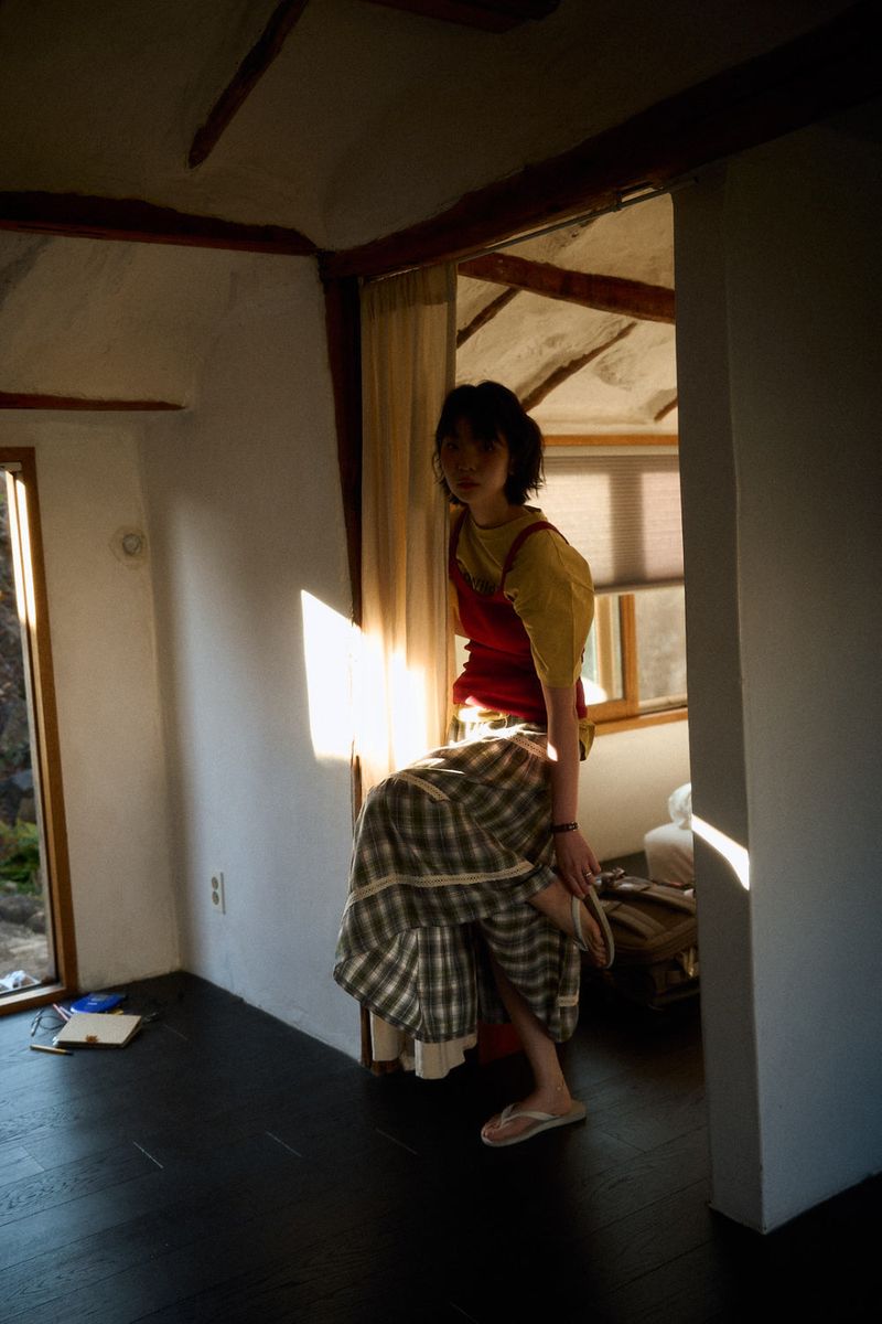 DUGGY(ダギー)の「Eden check long skirt (2color)(Skirts)」