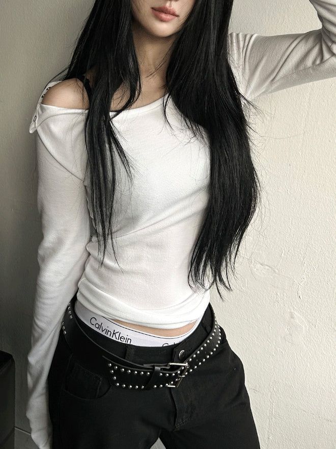 Shoulder Button Snap Inner T