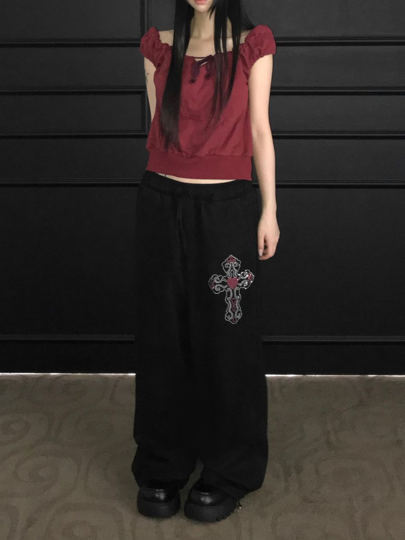 kitsch suede peace pt (2 color )