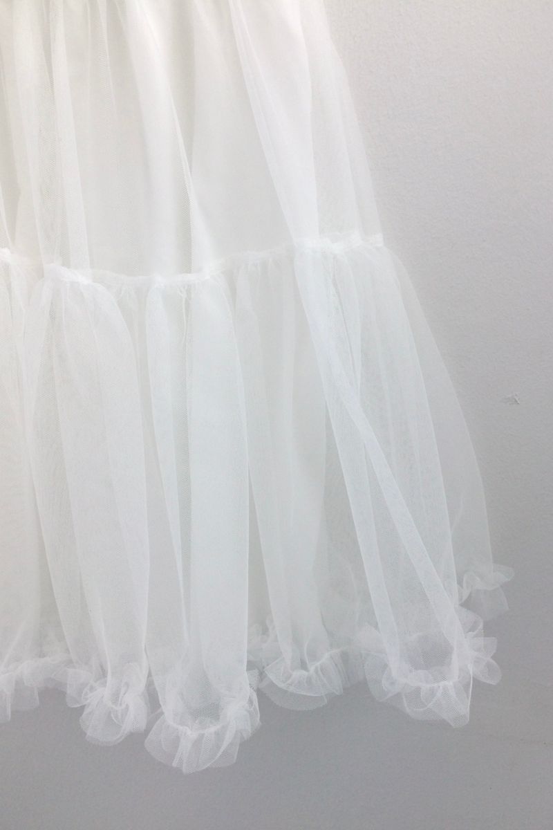 soft shirring frill skirt