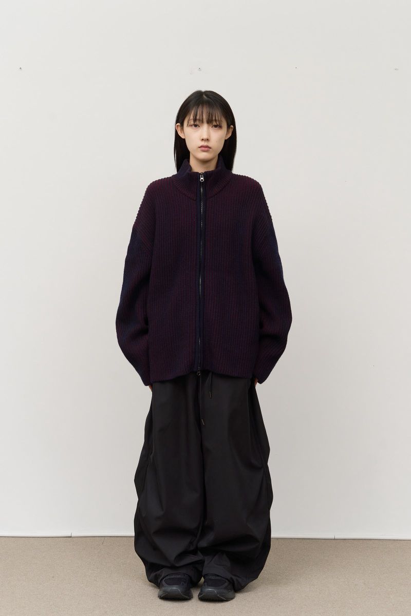 Meen Knitted Zip Up