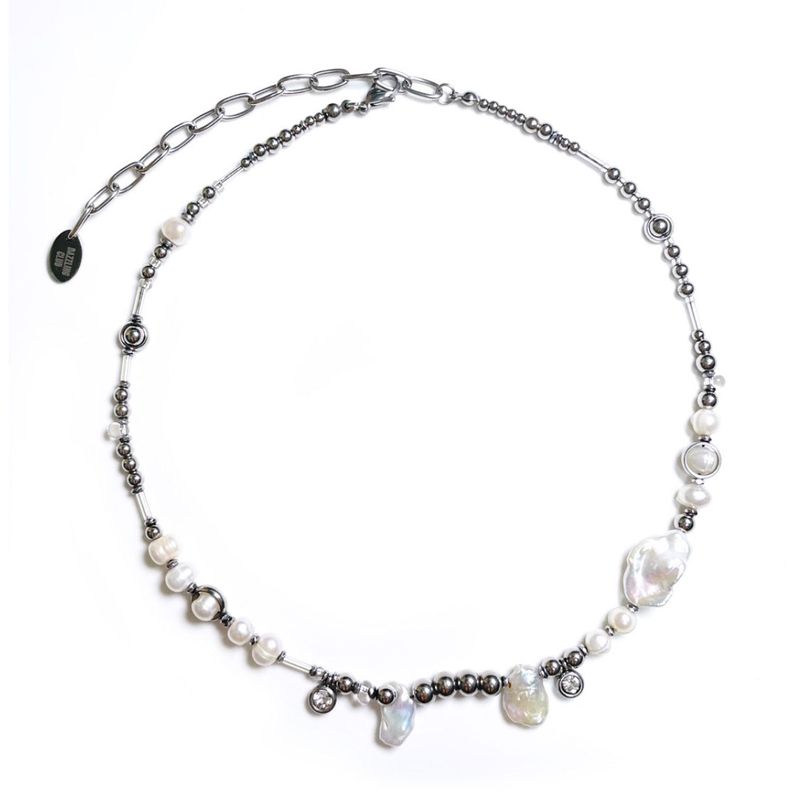 Dazzling Club(ダズリン クラブ)の「Pearl Cubic Mix Necklace(Accessories)」