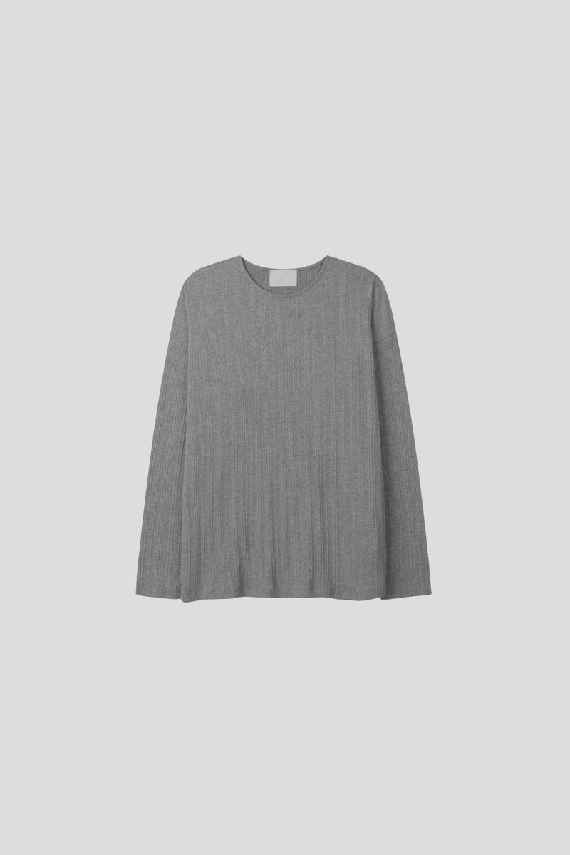 Lip u-neck long sleeve tee