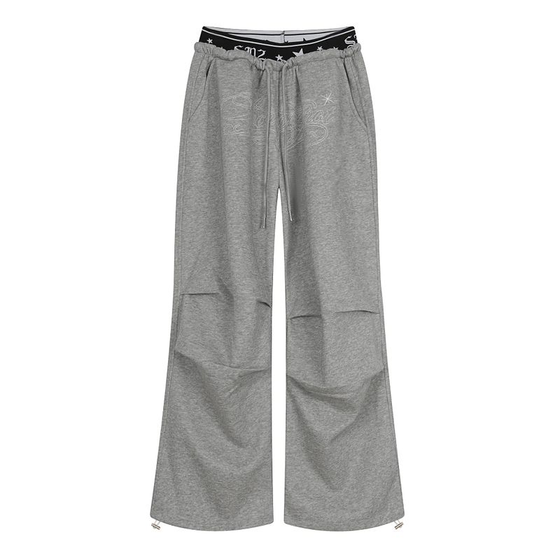Cozy&Kitsch（コージーアンドキッチ）の「サラ レタリング レイヤード ワイド スウェットパンツ（パンツ）」