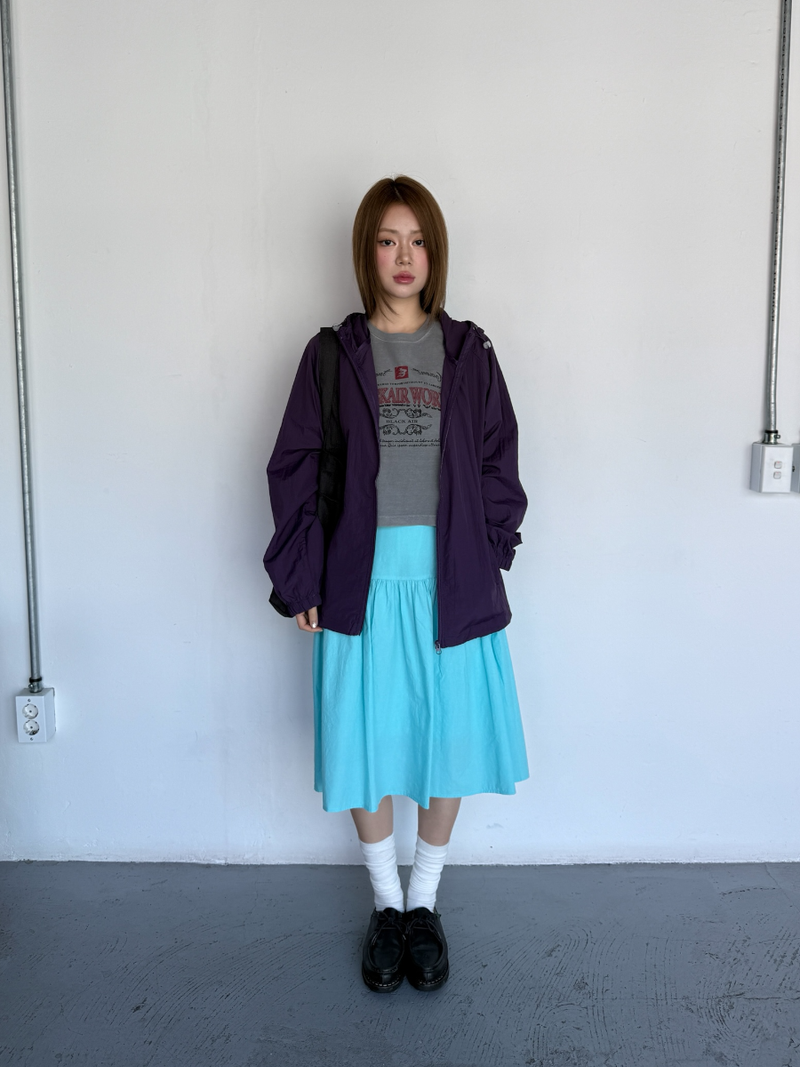 side button midi skirt