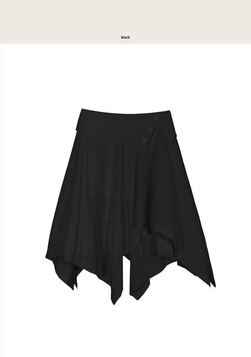 フォレフシーボタンラップアシンメトリックカットsk