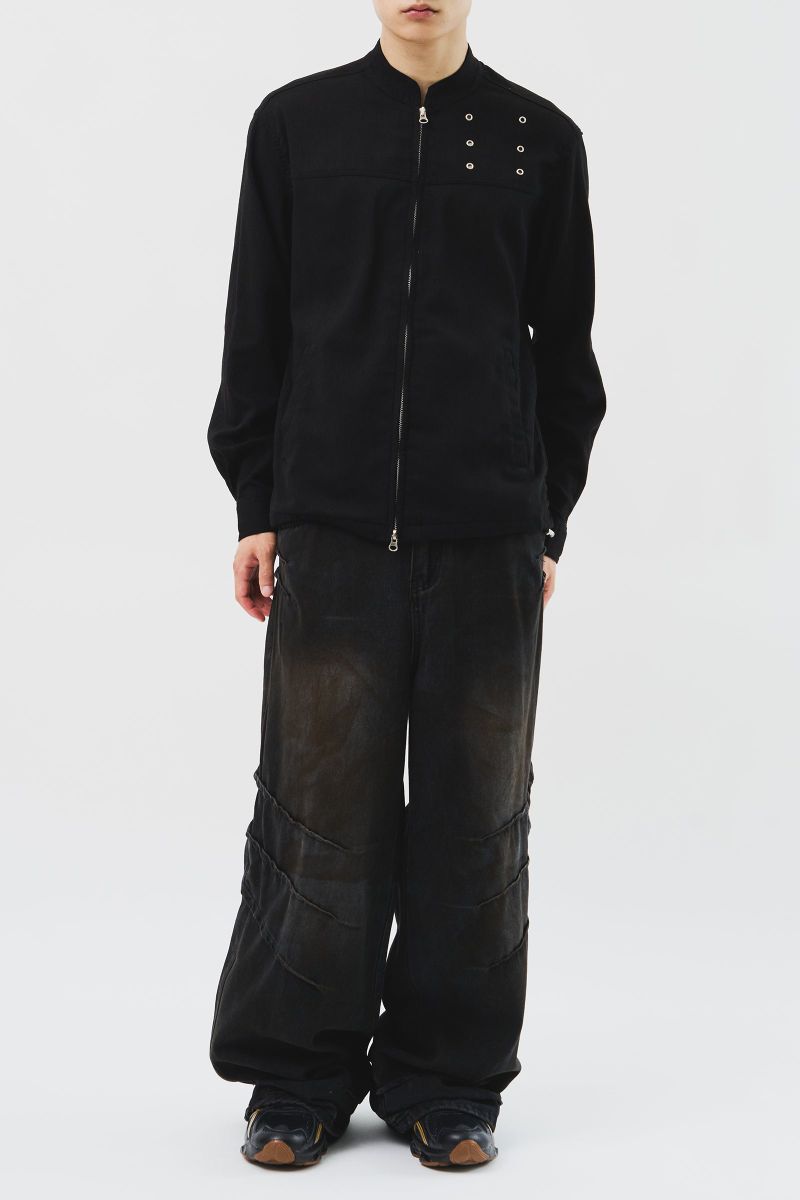 Non Collar Linen Jacket (2color)
