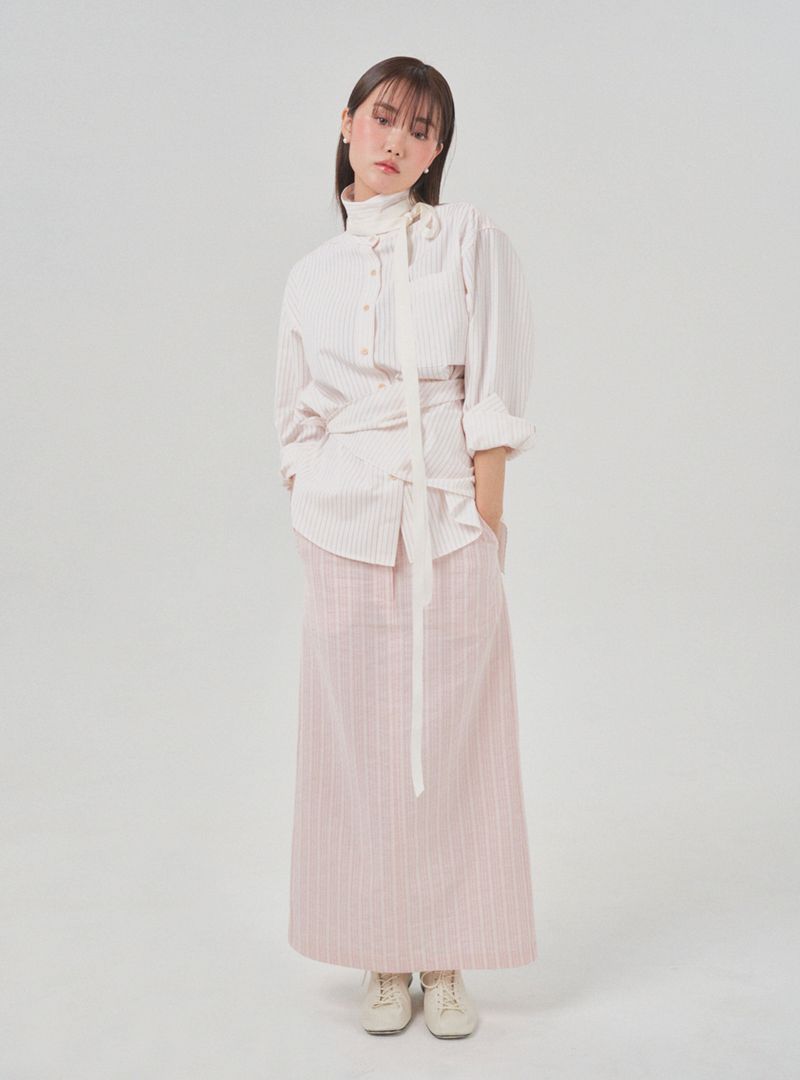 Cozy cotton skirt (pink)
