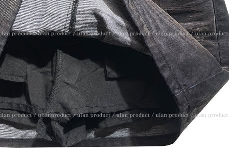 Tray Velvet Washed Denim Skirt
