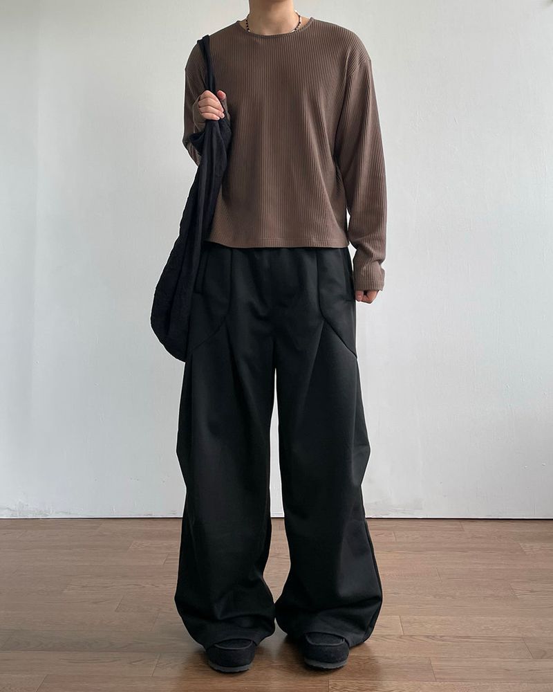 Soph Crop Waffle Long Sleeve