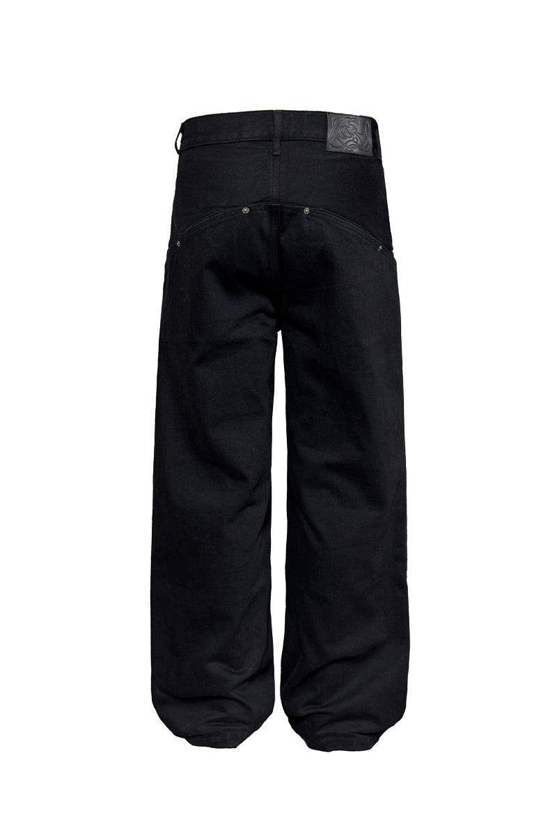 Straight Leg Black Jeans
