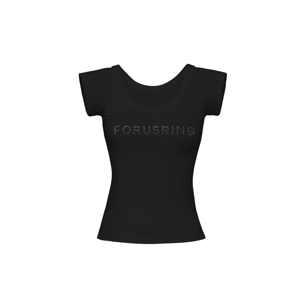 Forusring（フォーラスリング）の「B.JEWEL LOGO TEE  [BLACK]（Tops）」