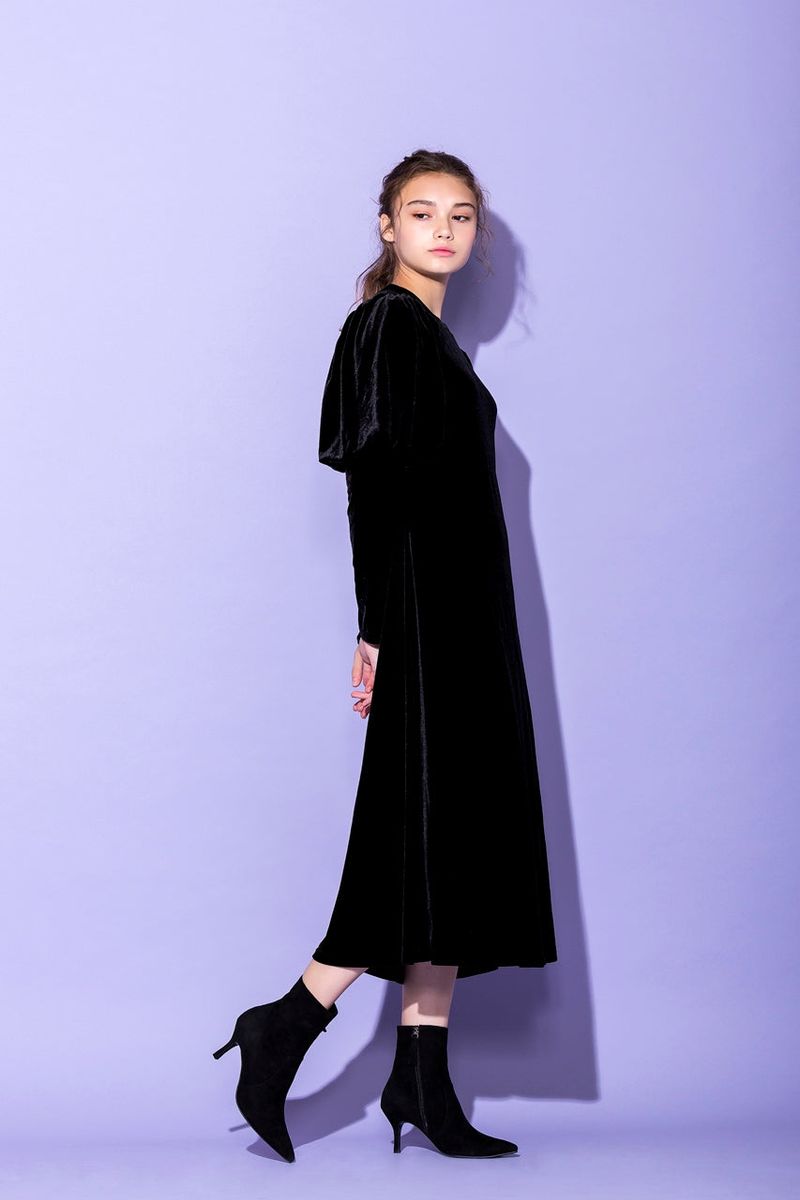 Socks Boots_Black Suede