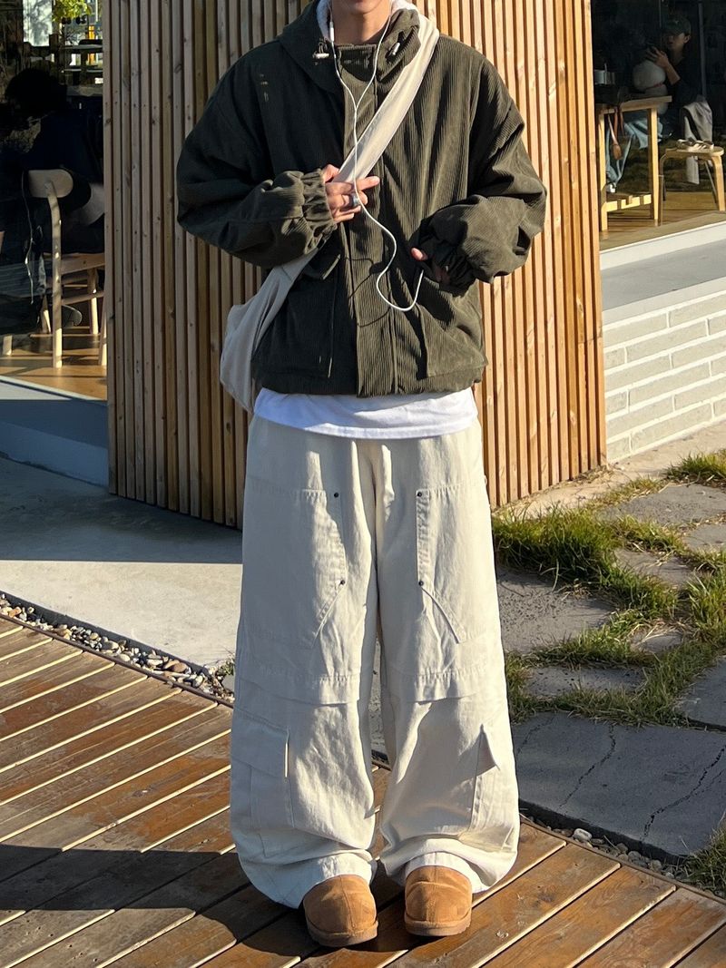Moss Corduroy Hooded Jacket (3 Colors)