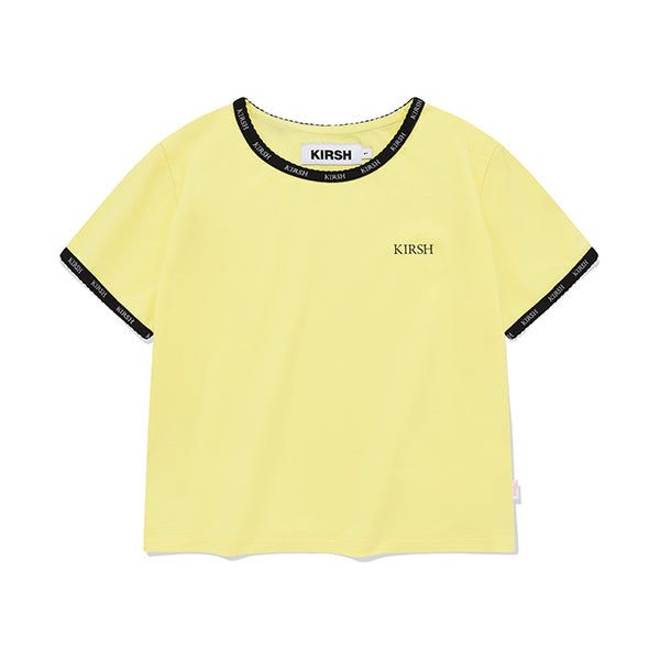 CHERRY LACE TAPE SLIM T-SHIRT [YELLOW]