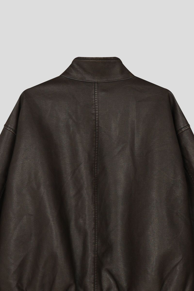Hook Washed Leather Jacket