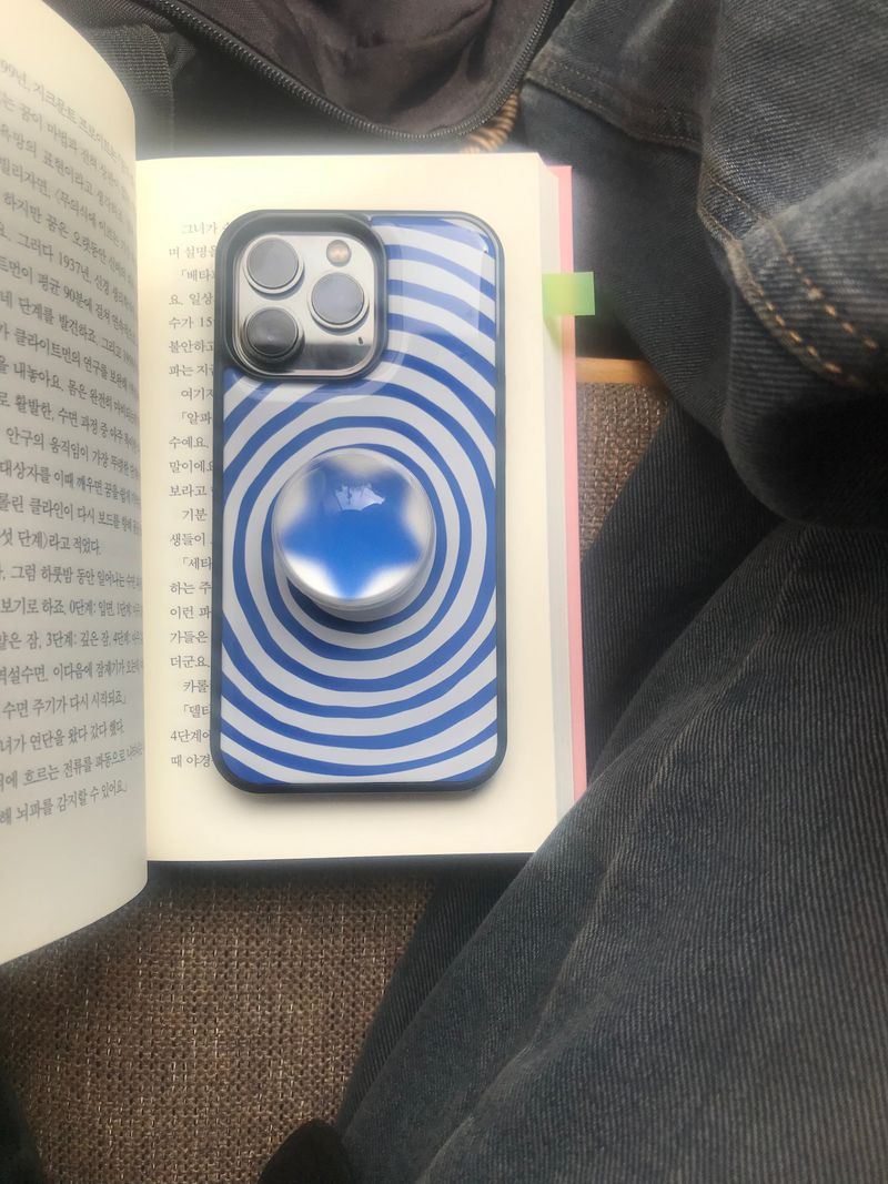 [MADE] bingle epoxy case + blur star tok SET (blue)