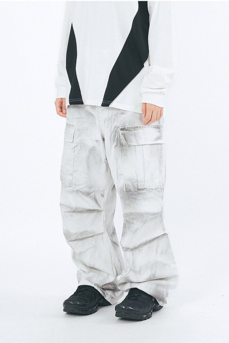 Raucohouse（ラウコハウス）の「Crack dirty washed over banding pants（Pants）」