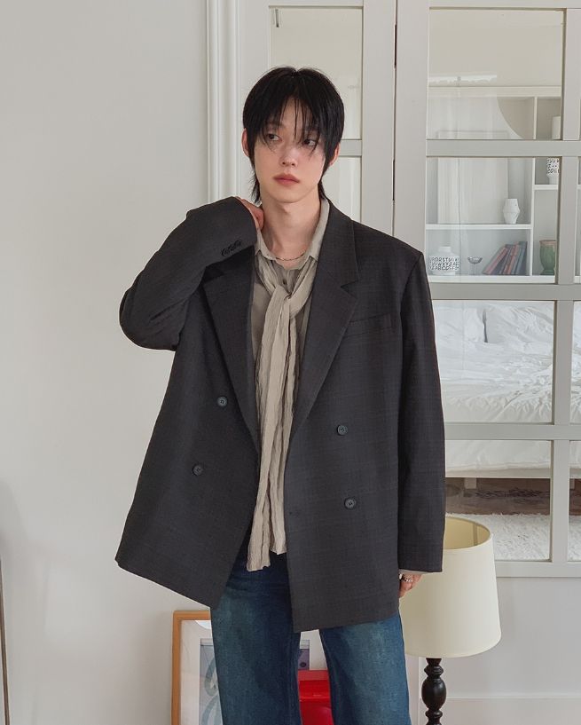 2PLAN（ツープラン）の「ローデン オータム チェック ダブル オーバー ブレザー（ジャケット/アウター）」