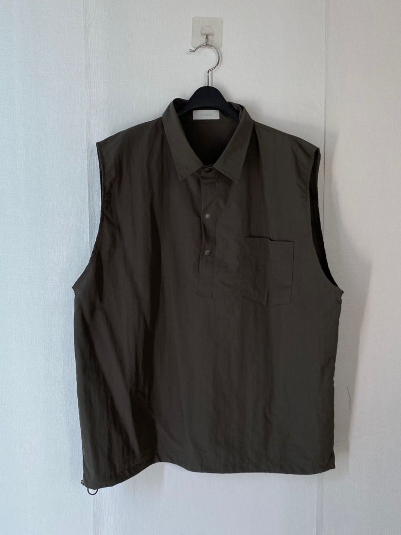 Half Open Nylon Shirt Vest 3C