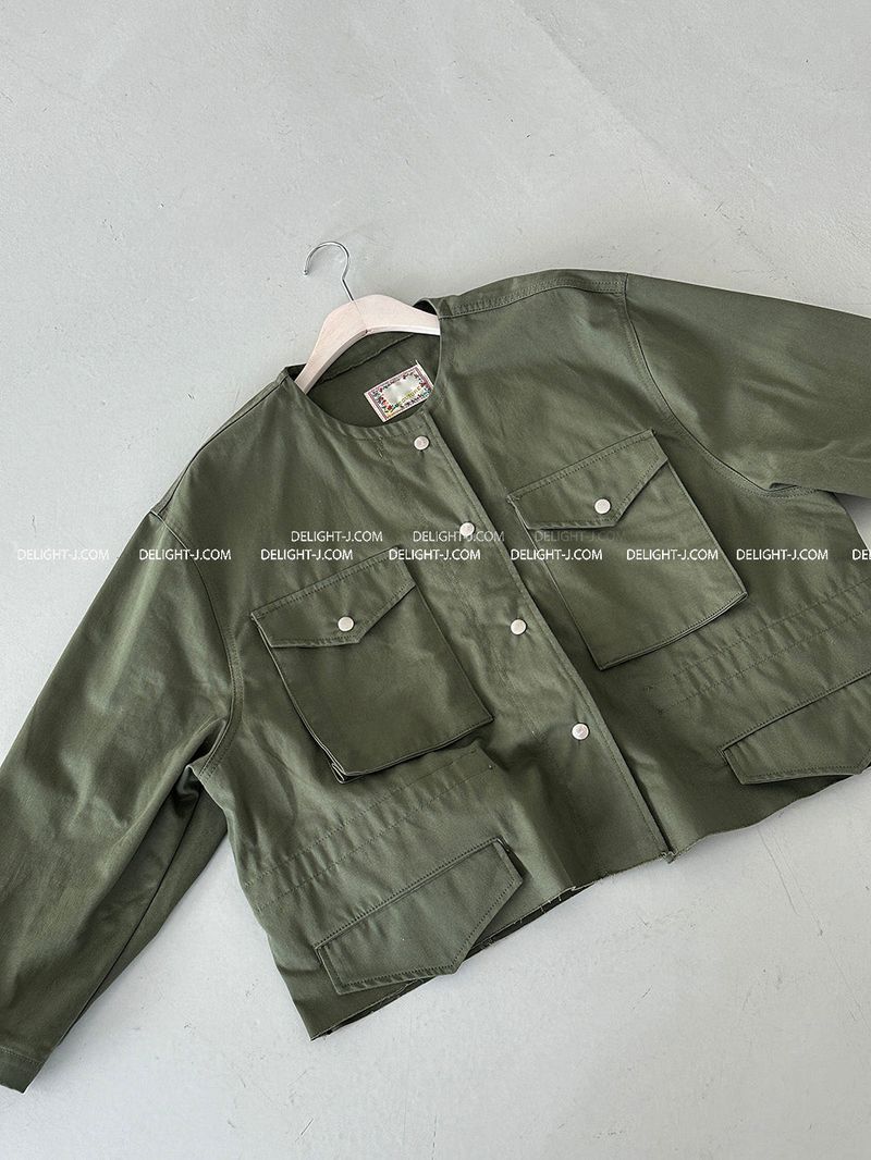 Neco Big Pocket Mini Bomber Jacket