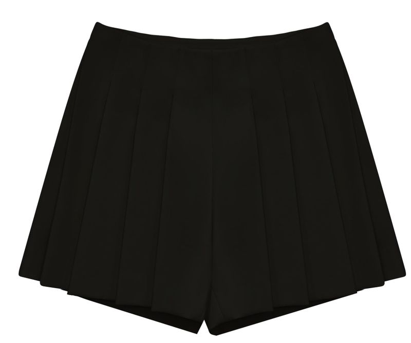 Pleated shorts
