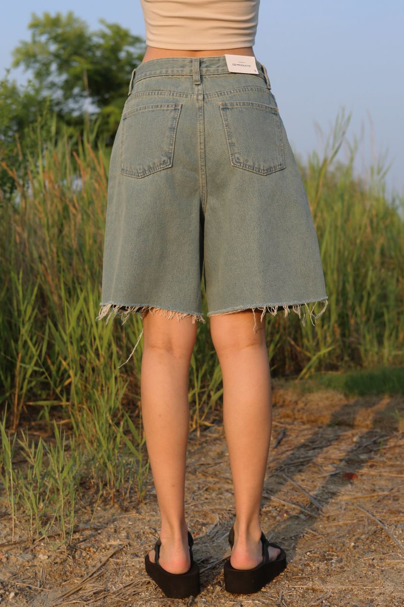 HEI BERMUDA DENIM SHORTS