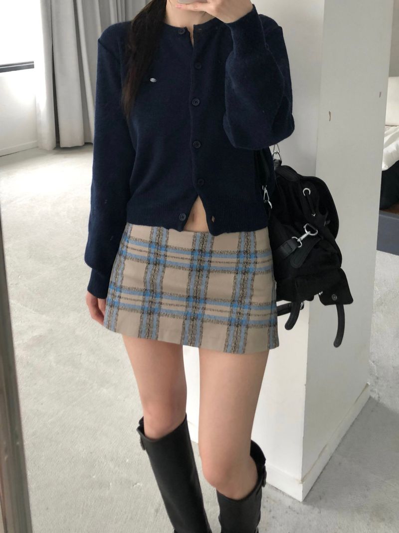Muir Checkered Mini Skirt (2 colors)