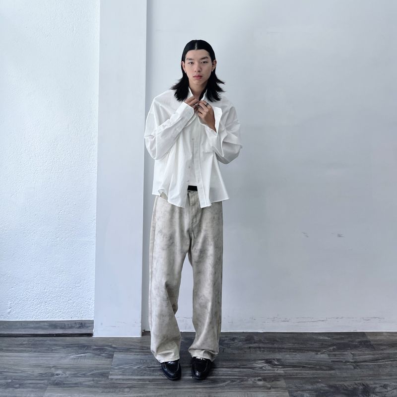 Mist Dyed Wide Pants