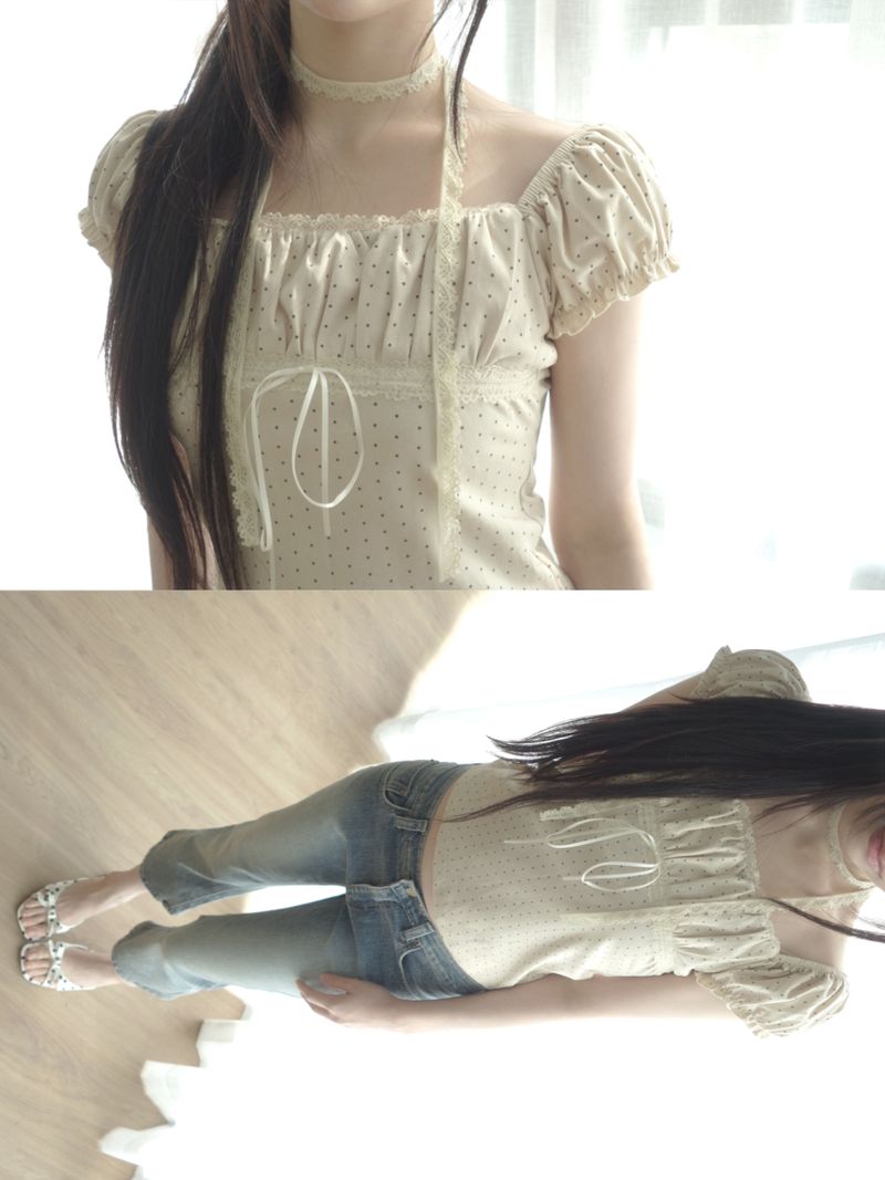 ZELENA（ゼレナ）の「hazel scarf tee（Tops）」
